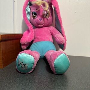BAB Build A Bear Honey Girl HG Risa Pink Rock Star Bunny Rabbit Plush 20"